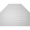 Ekena Millwork Octagonal Top Surface Mount PVC Gable Vent: Functional, w/ 3-1/2"W x 1"P Standard Frame, 40"W x 30"H GVPOT40X3001SF - alternate 5